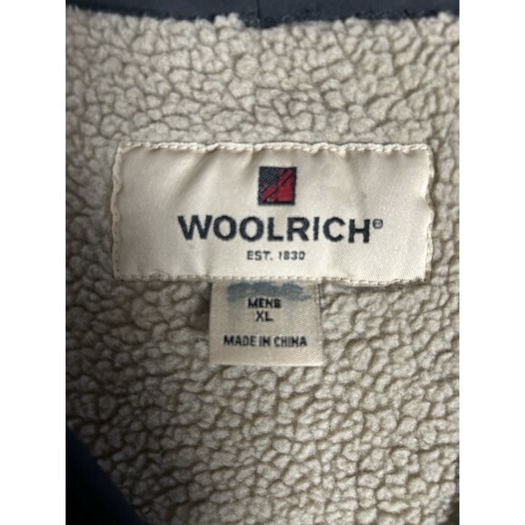 Woolrich Buffalo Plaid Wool Vest Mens XL Full Zip Hunting Outdoors Utility - Picture 5 of 9